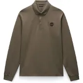 Napapijri - E-Badge L/S - Polo size XXL, marrón
