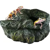 Zoo med RC-30 Refugio para Reptiles y Anfibios 3 en 1, cueva para reptiles y anfibios, tamaño S/M