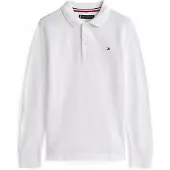 Tommy Hilfiger Camiseta 'Essential Regular Fit Long Sleeve' navy / rojo / blanco