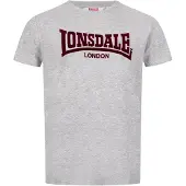Lonsdale Camiseta 'London' gris moteado / rojo oscuro
