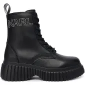 Karl Lagerfeld Botines con cordones negro