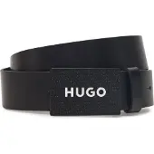 HUGO Cinturón 'Gilao-Z' negro / offwhite