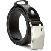 Tommy Hilfiger Cinturón 'Plaque' negro / plata