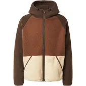 Iriedaily Chaqueta polar 'Quentin' beige / marrón / marrón oscuro