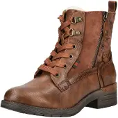Mustang Botines con cordones cognac