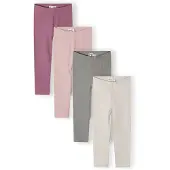 MINOTI Leggings gris claro / gris moteado / lila / orquidea