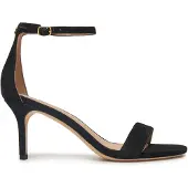 Ralph Lauren para mujer. 802959175001 Sandalias de tacón de piel Allie negro (40), 3 a 5cm, Ante, Ninguno, Casual, Lauren Ralph Laure