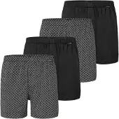 Schiesser Calzoncillo boxer gris / negro