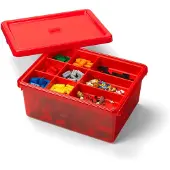 LEGO Caja de Almacenamiento con Compartimentos (roja)