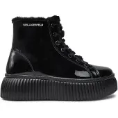 Karl Lagerfeld Botines con cordones 'KREEPER' gris plateado / negro