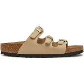 Birkenstock - Chanclas y sandalias mujer - Florida Birko-Flor Narrow Sandcastle para Mujer de Cuero - Talla 40 - Beige