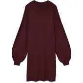 Vero Moda Vestido de punto 'VMNANCY' borgoña