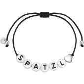 Glanzstücke Pulsera negro / plata