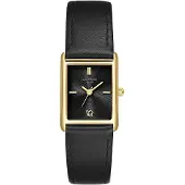 Glanzstücke Reloj analógico dorado / negro