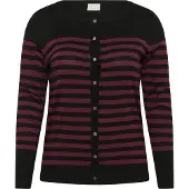 KAFFE CURVE Cárdigan 'Lizzy' lila / negro