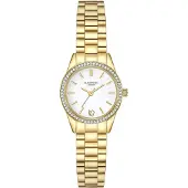 Glanzstücke Reloj analógico dorado / blanco
