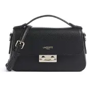Lacoste Bolso de hombro 'Sac Bandoulière Champs Elysees Noir' negro