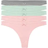 Yenita Tanga gris moteado / menta / rosa