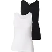 s.Oliver Top negro / blanco