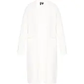 Dreimaster Abrigo de punto offwhite