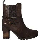 Mustang Botines chocolate / negro