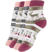 Yenita Calcetines marino / oliva / rosa / rosa oscuro