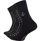 Clark Crown Calcetines 'Bambus' gris / negro / blanco