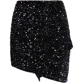 Faina Falda lila / negro