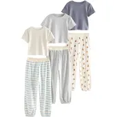 Next Pijama beige / marino / gris moteado