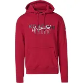 KOROSHI Sudadera gris / rojo / blanco