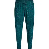 Zizzi Pantalón de pijama 'Mdana' turquesa / esmeralda / verde oscuro