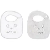 Kikkaboo Set De 2 Baberos De Felpa Ratones Alegres