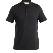 Icebreaker - Ropa de senderismo - M Merino 150 Tech Lite SS Polo Black de Lana - Talla S - Negro