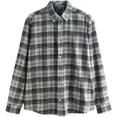 Next Camisa gris claro / negro / blanco