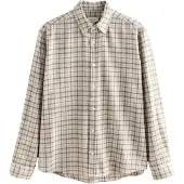 Next Camisa beige / ecru / antracita