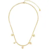 Emporio Armani Collana de moda chapada en oro con latón EGS3267710