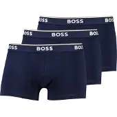 BOSS Calzoncillo boxer 'Power' beige / marino / blanco