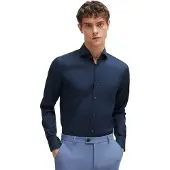 BOSS Camisa de negocios 'P-HANK' marino