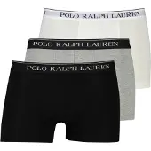 Ralph Lauren para hombre. 714835885003 3 bóxers de algodón elástico (XXL), Negro, Blanco, Homewear, Gris, Elastano, o