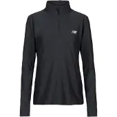 New Balance Sport Essentials Space Dye 1/4 Zip Bkheathr Talla: M | Manga Larga Outlet | Mujer