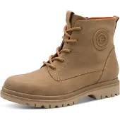 Tamaris Botines con cordones camelo