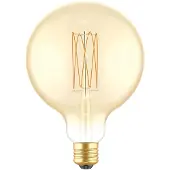 Creative Cables Bombilla Led 2700k Golden Carbon Line Long Filament Globe 7w