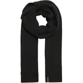 Superdry unisex. M9310078A Bufanda Essential Logo negro (OSFA), Casual, Algodón, outlet 2026.