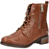 Mustang Botines con cordones cognac