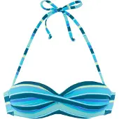 s.Oliver Top de bikini azul / turquesa / aqua / petróleo