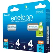 Panasonic Eneloop 4x (AA) 800mAh + 4x (AAA) 2000mAh