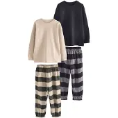 Next Pijama gris / taupe / negro