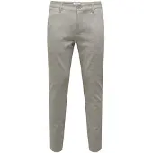 Only & Sons Pantalón chino 'ONSMark' piedra / offwhite