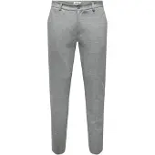 Only & Sons Pantalón chino 'ONSMark' gris / gris claro