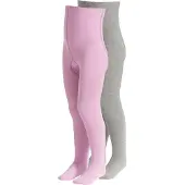 Cotton Prime Leotardos gris moteado / lila